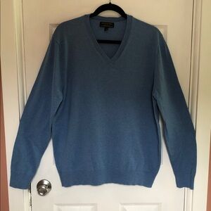 Banana Republic Men’s Luxe Yarn Cotton/silk/cashmere Blend Blue Sweater Large